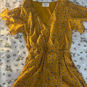 Yellow floral sundress